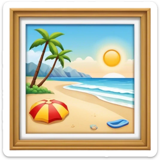 Beach sticker