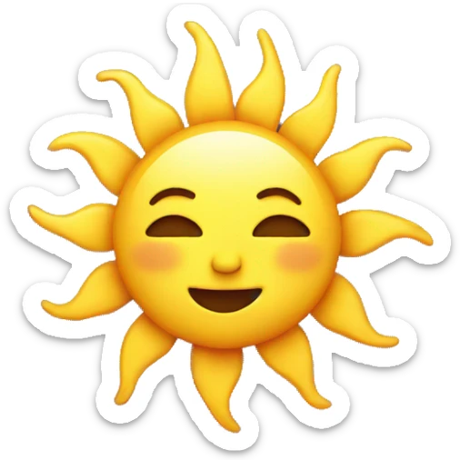 Sun sticker