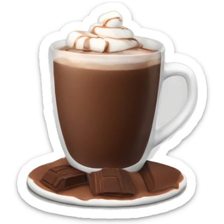 hot chocolate  sticker