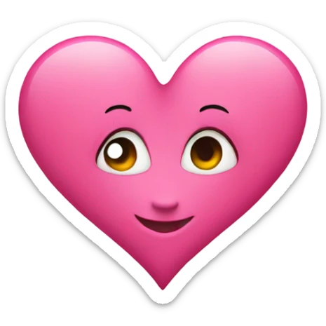 heart pink sticker