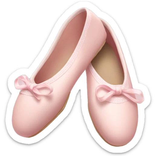 Pale pink ballet shoes sticker