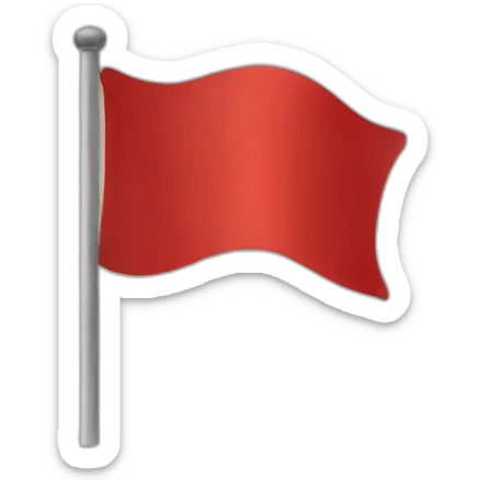 red flag sticker