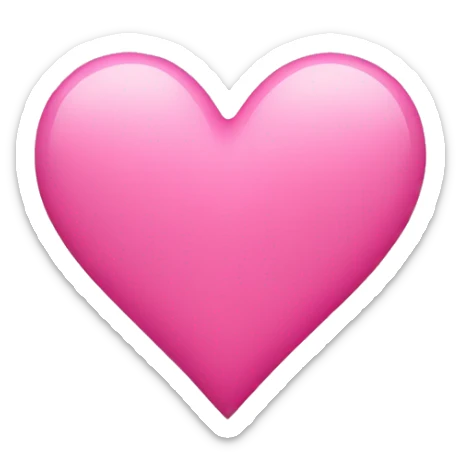 pink heart  sticker