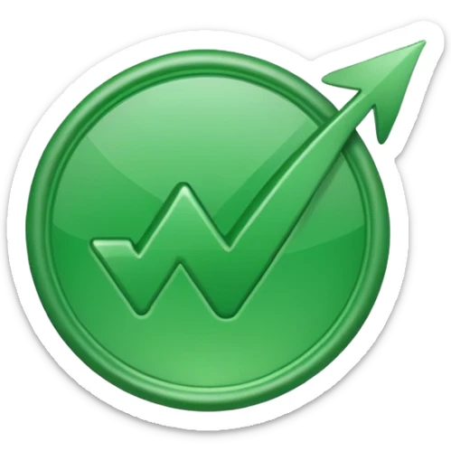 green check mark icon, matching the style of the standard check mark emoji, 1:1 to the ✅ emoji sticker