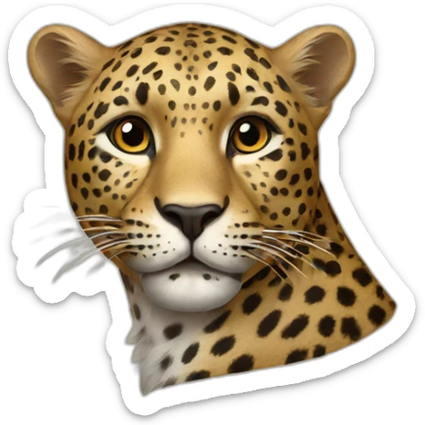 leopard sticker