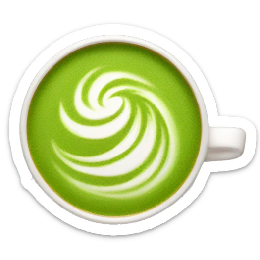 Matcha latte sticker