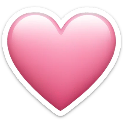 Pink heart sticker