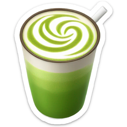 Matcha latte  sticker