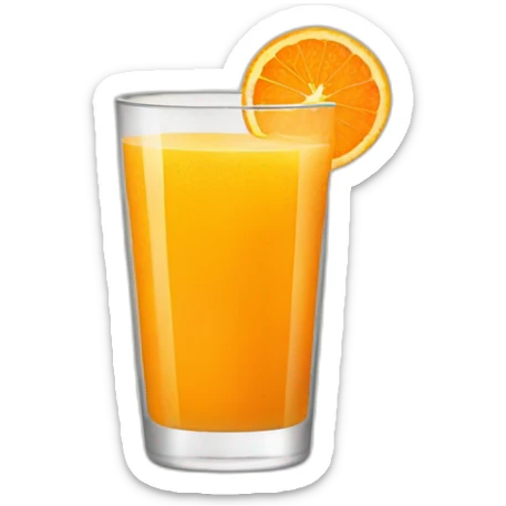 orange juice sticker
