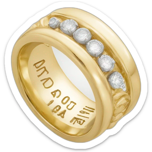 Carpe diem ring sticker