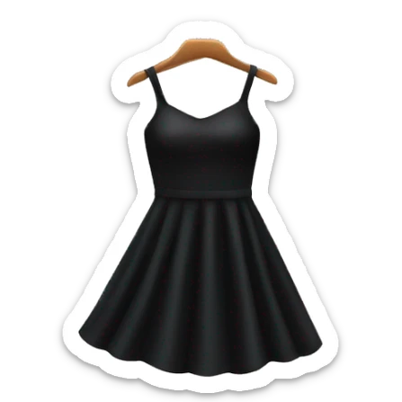 just one black dress. it shouldn't be on anyone. just hanging in the air sticker