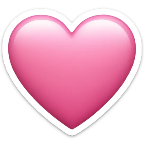 Pink heart  sticker