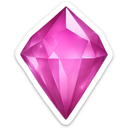 pink crystal sticker