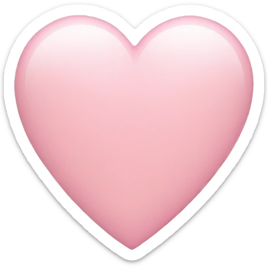 Light pink heart sticker