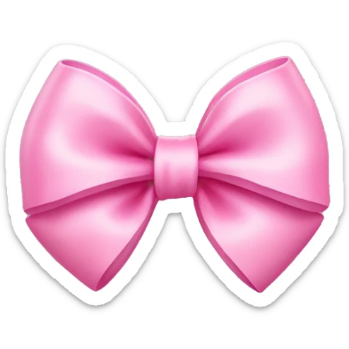 cute pink bow sticker