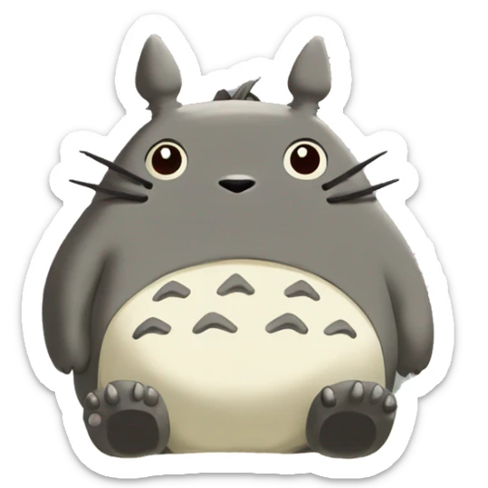 Totoro the main character of the movie of the Studio Ghibli “My Neighbor Totoro” sticker