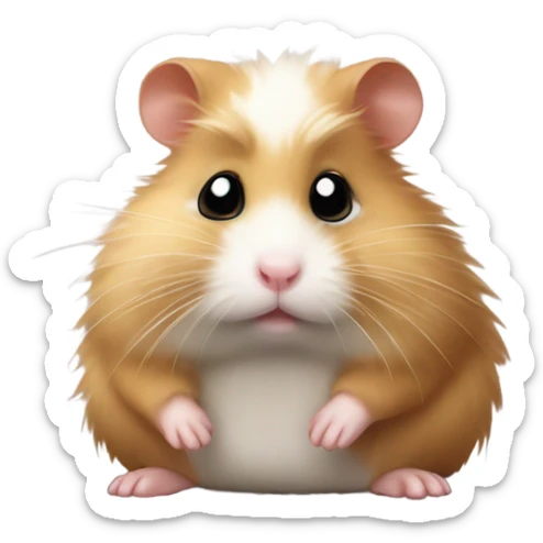 Sick hamster sticker