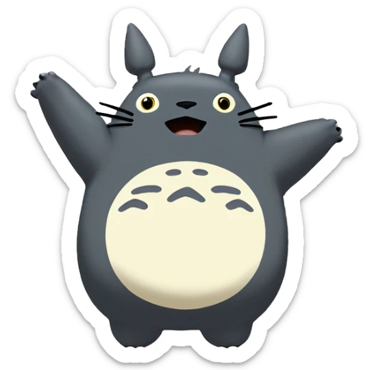 Totoro the main character of the movie of the Studio Ghibli “My Neighbor Totoro” sticker