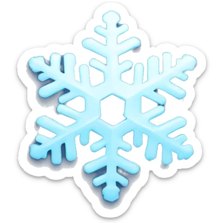 snowflake sticker