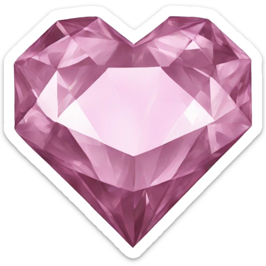 Diamond heart sticker