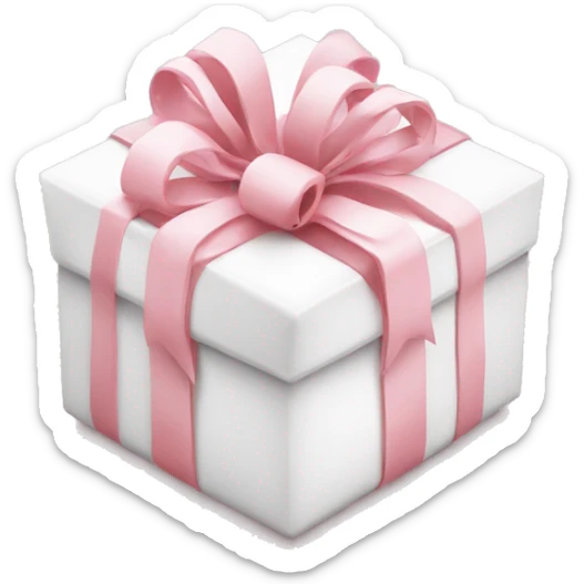 Light pink Christmas gifts under a white Christmas tree  sticker