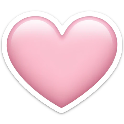 Baby pink heart sticker