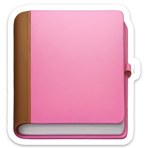 pink book sticker