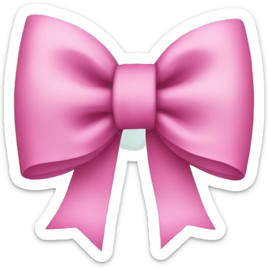pink bow  sticker