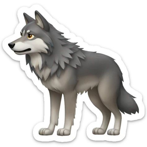 wolf sticker