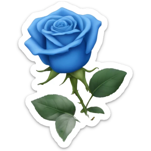 Blue rose  sticker
