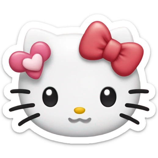hello kitty heart sticker