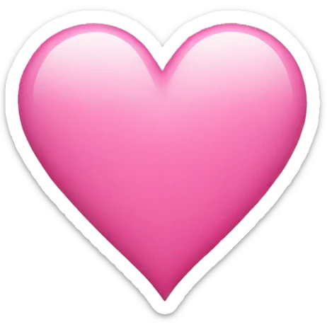 Pink heart  sticker