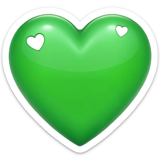 Love green  sticker
