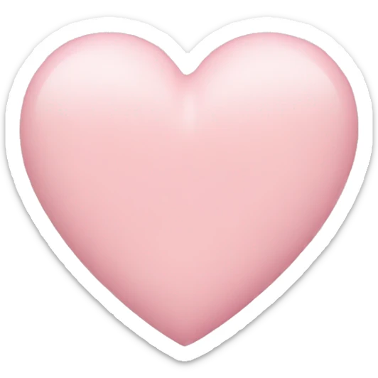 pastel pink heart sticker
