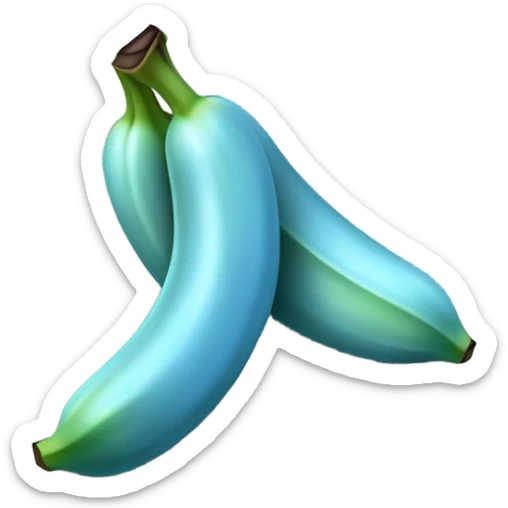 Blue java banana sticker