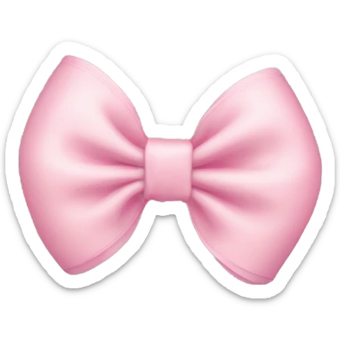 Baby pink bow sticker