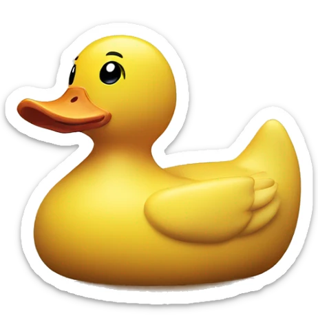Rubber duck sticker