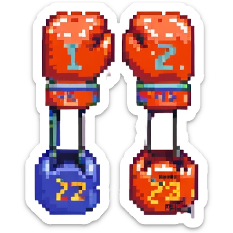 боксерские перчатки с надписью "23", no background sticker