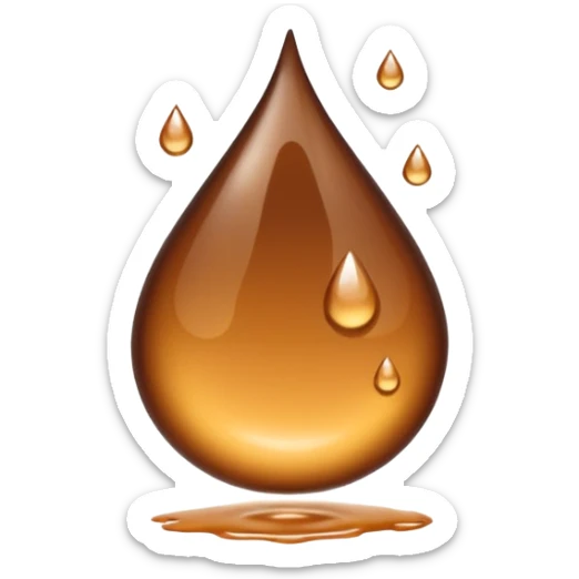 Brown drops  sticker