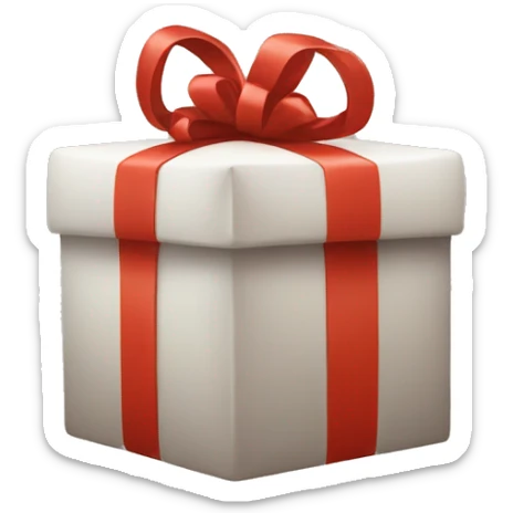 present clean aesthetic sticker