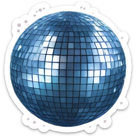 Disco ball sticker