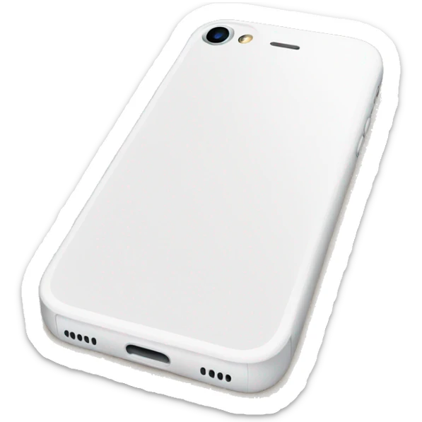 White iPhone  sticker