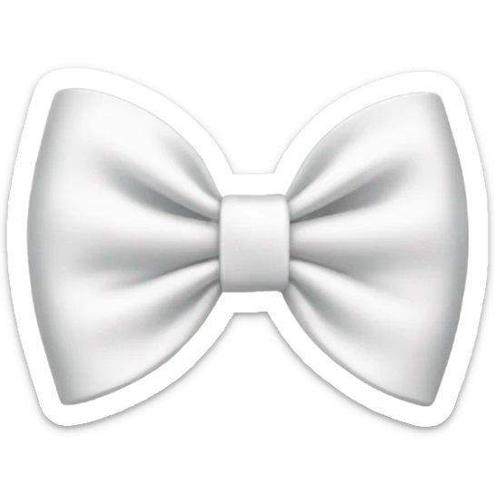 White bow sticker