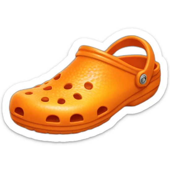 orange crocs sticker