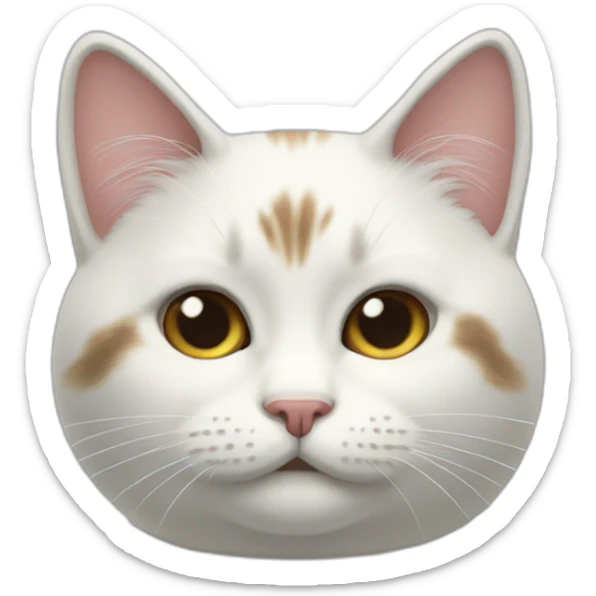 Gatita blanca sticker