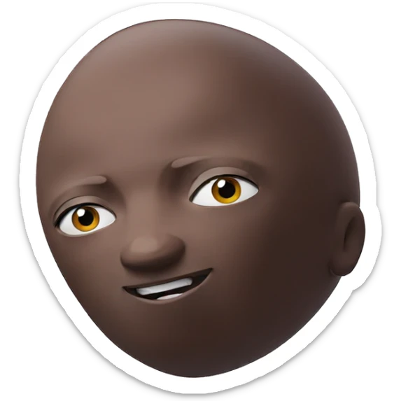 curious gaze against white backdrop sticker