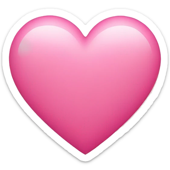 Pink heart  sticker