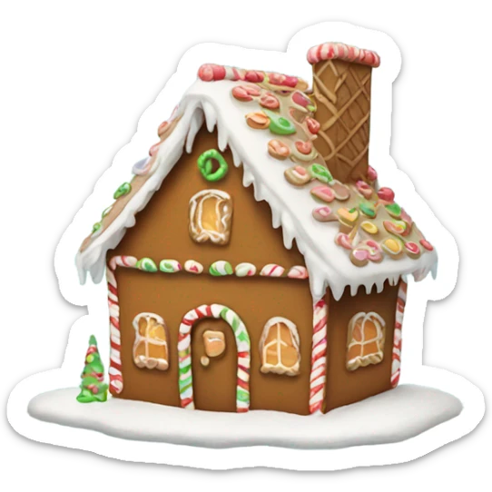 gingerbread house sticker