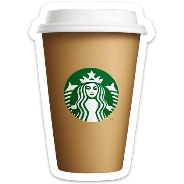 Starbucks cup sticker