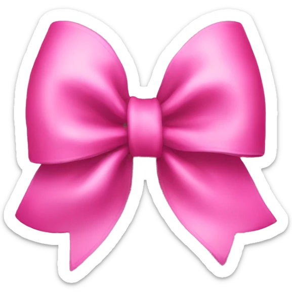 Pink bow sticker